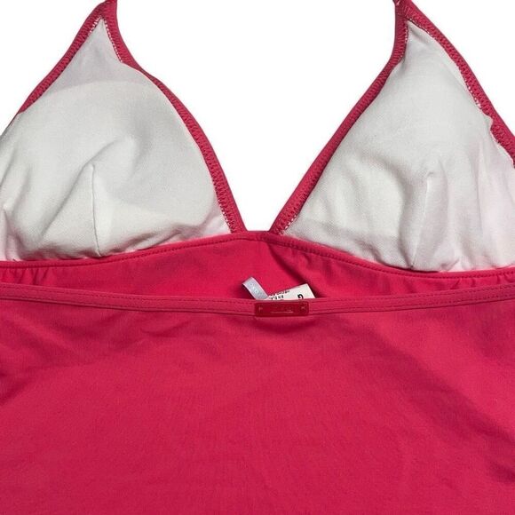 Speedo Hot Pink Halter Tankini Swimsuit - Picture 2 of 5